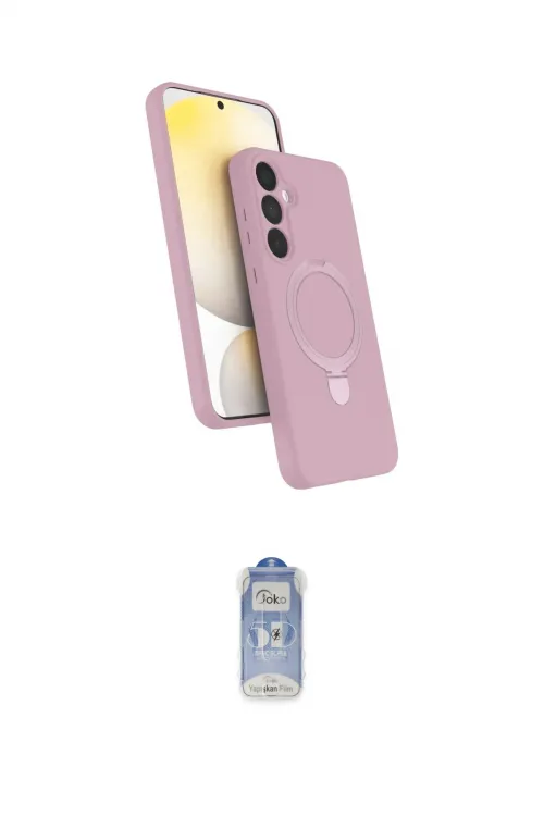 ieg™ Galaxy A25 5G Kılıf İz Işık Koleksiyonu - Siyah Joko Magic 5D Cam