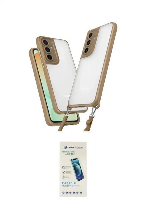 ieg™ Galaxy A25 5G Kılıf Ufuk Klasik - Şeffaf Pasifik Cam Ekran Koruyucu