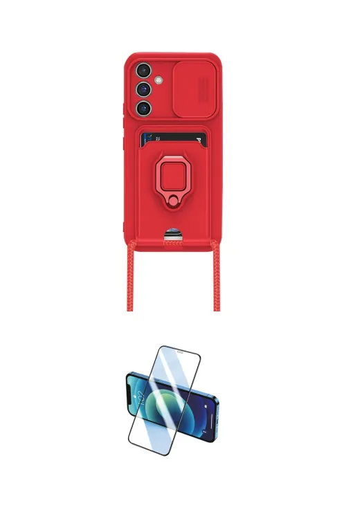 ieg™ Galaxy A25 5G Kılıf Vadi Form Prime - Siyah 3D Antistatik Cam Ekran Koruyucu