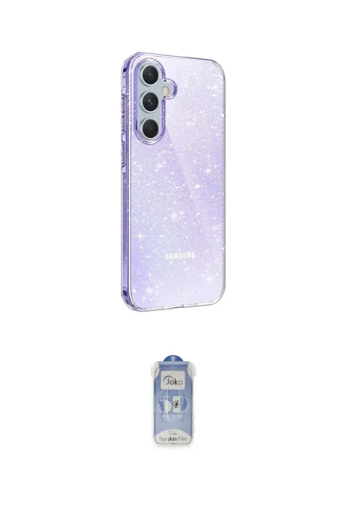 ieg™ Galaxy A25 5G Kılıf Yankı Doku Prime - Siyah Joko Magic 5D Cam