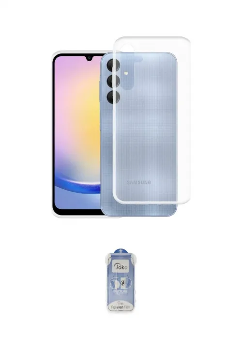 ieg™ Galaxy A25 5G Kılıf Zirve Doku - Siyah Joko Magic 5D Cam