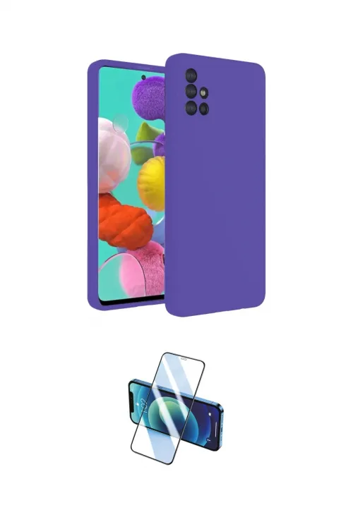 ieg™ Galaxy A31 Kılıf Ahenk Serisi - Siyah 3D Antistatik Seramik Nano Ekran Koruyucu
