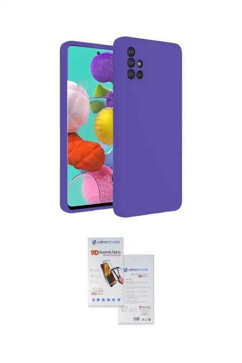 ieg™ Galaxy A31 Kılıf Ahenk Serisi - Siyah Seramik Nano Ekran Koruyucu