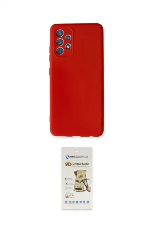 ieg™ Galaxy A32 Kılıf Ahenk Serisi - Siyah Mat Seramik Nano Ekran Koruyucu