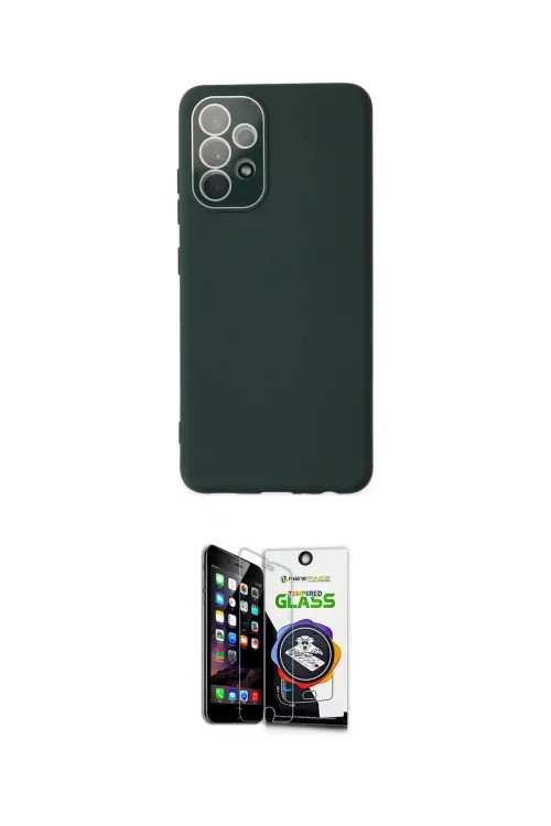 ieg™ Galaxy A33 5G Kılıf Çekirdek Modern Serisi - Şeffaf Temperli Cam Ekran Koruyucu