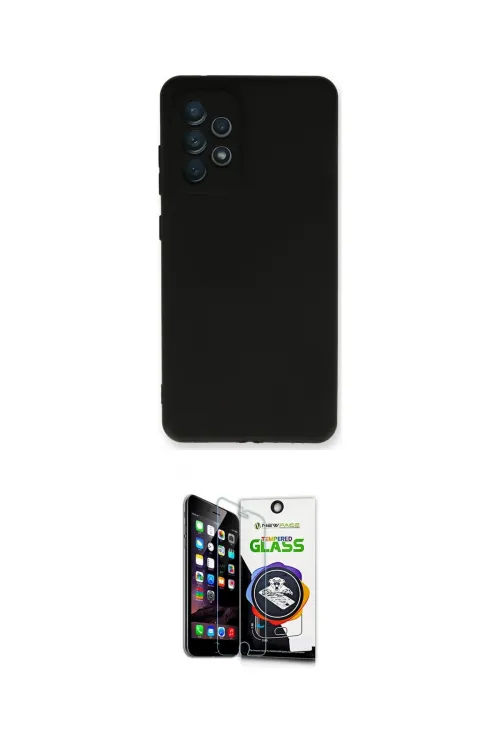 ieg™ Galaxy A33 5G Kılıf Kozmos Yansıma Özel Seri - Şeffaf Temperli Cam Ekran Koruyucu