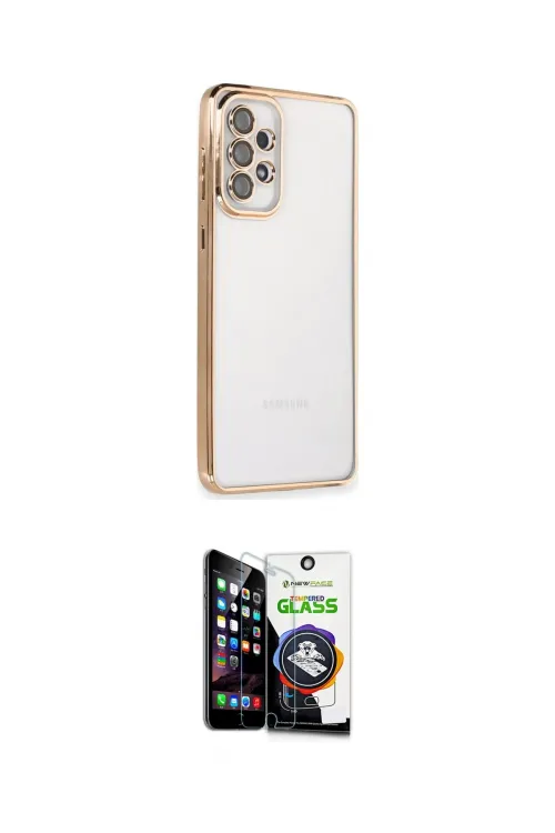 ieg™ Galaxy A33 5G Kılıf Vadi Minimal - Şeffaf Temperli Cam Ekran Koruyucu