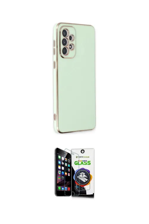 ieg™ Galaxy A33 5G Kılıf Yankı Serisi - Şeffaf Temperli Cam Ekran Koruyucu
