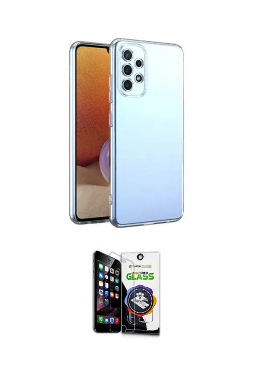 ieg™ Galaxy A33 5G Kılıf Zirve Doku - Şeffaf Temperli Cam Ekran Koruyucu