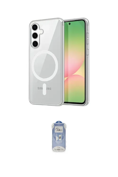 ieg™ Galaxy A35 5G Kılıf Ahenk Minimal Serisi - Siyah Joko Magic 5D Cam