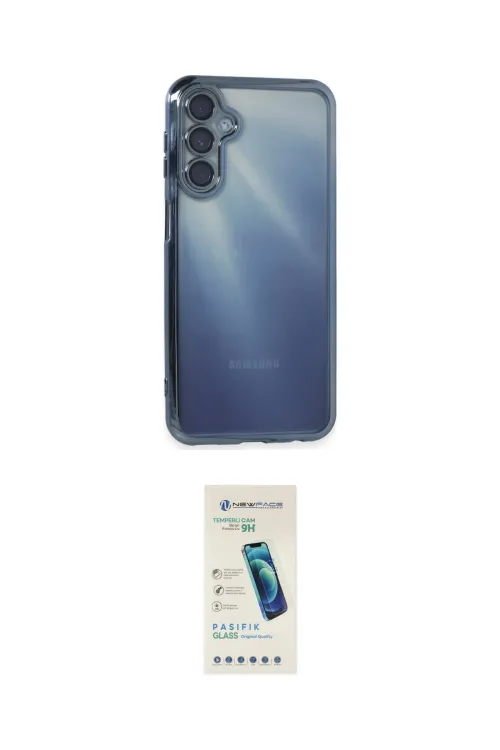 ieg™ Galaxy A35 5G Kılıf Vadi Minimal - Şeffaf Pasifik Cam Ekran Koruyucu