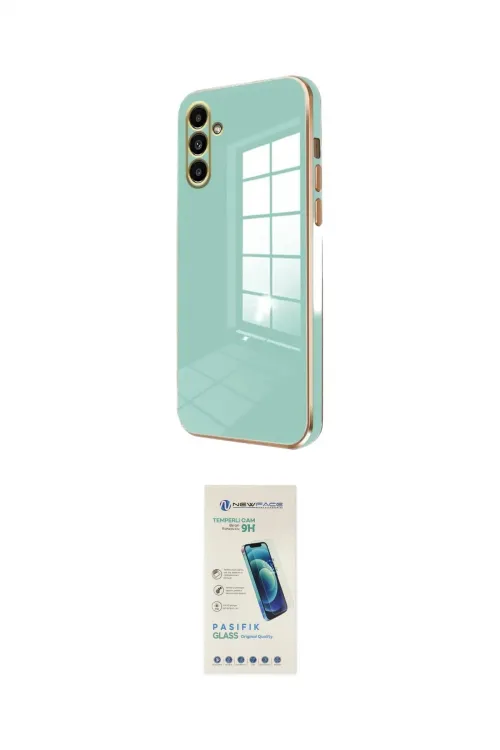 ieg™ Galaxy A35 5G Kılıf Yankı Serisi - Şeffaf Pasifik Cam Ekran Koruyucu