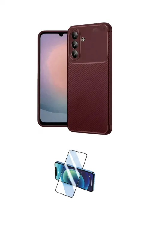 ieg™ Galaxy A36 Kılıf Eksen Form Prime - Siyah 3D Antistatik Seramik Nano Ekran Koruyucu