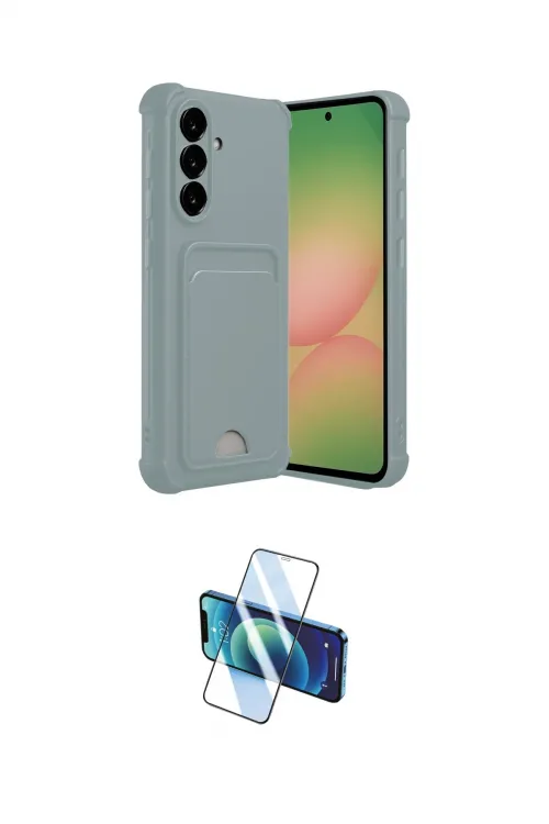 ieg™ Galaxy A36 Kılıf Vadi Çizgi Prime - Siyah 3D Antistatik Cam Ekran Koruyucu