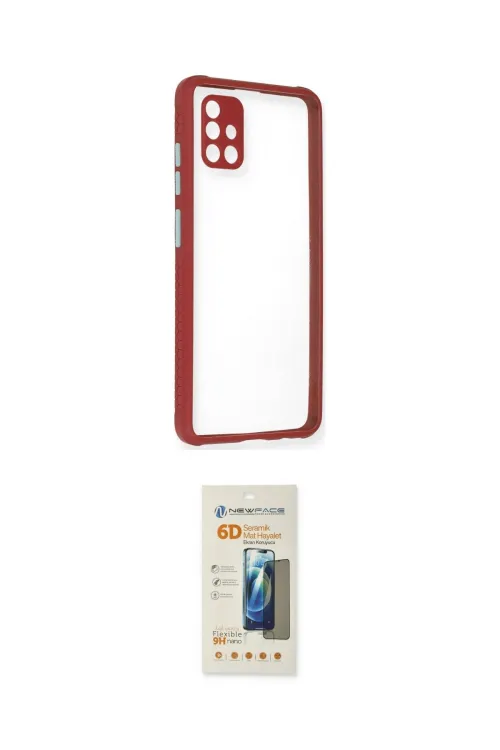 ieg™ Galaxy A51 Kılıf Nova Asil Özel Seri - Siyah 6D Mat Seramik Hayalet Nano Ekran Koruyucu