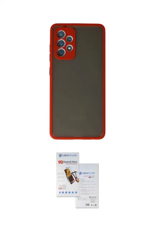 ieg™ Galaxy A52 Kılıf Ahenk Çizgi Serisi - Siyah Seramik Nano Ekran Koruyucu