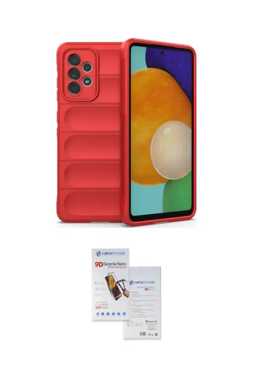 ieg™ Galaxy A52 Kılıf Atlas Koleksiyonu - Siyah Seramik Nano Ekran Koruyucu