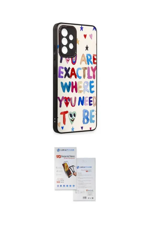 ieg™ Galaxy A52 Kılıf Odak Klasik Serisi - Siyah Seramik Nano Ekran Koruyucu