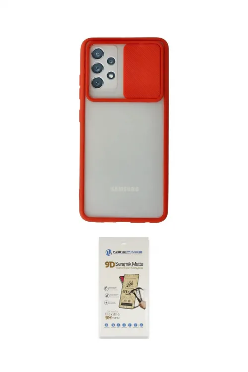 ieg™ Galaxy A52 Kılıf Vadi Çizgi - Siyah Mat Seramik Nano Ekran Koruyucu