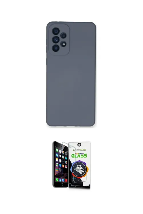 ieg™ Galaxy A53 5G Kılıf Ahenk Serisi - Şeffaf Temperli Cam Ekran Koruyucu