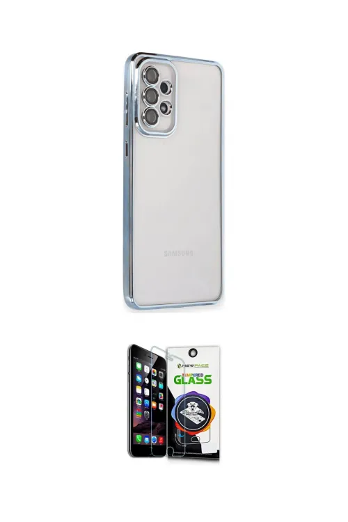 ieg™ Galaxy A53 5G Kılıf Vadi Minimal - Şeffaf Temperli Cam Ekran Koruyucu