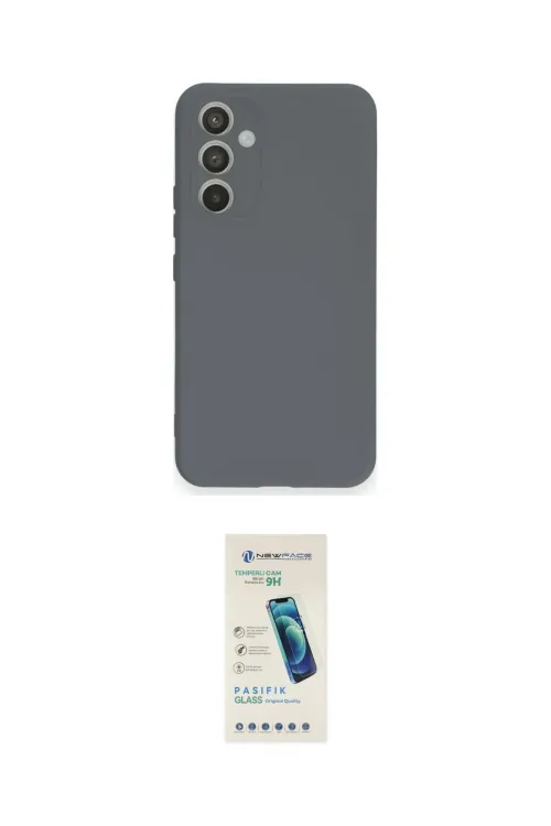 ieg™ Galaxy A54 5G Kılıf Ahenk Serisi - Şeffaf Pasifik Cam Ekran Koruyucu
