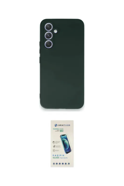 ieg™ Galaxy A54 5G Kılıf Kozmos Yansıma Özel Seri - Şeffaf Pasifik Cam Ekran Koruyucu