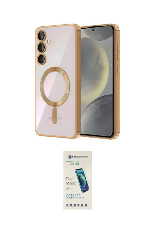 ieg™ Galaxy A54 5G Kılıf Nova Işık Özel Seri - Şeffaf Pasifik Cam Ekran Koruyucu