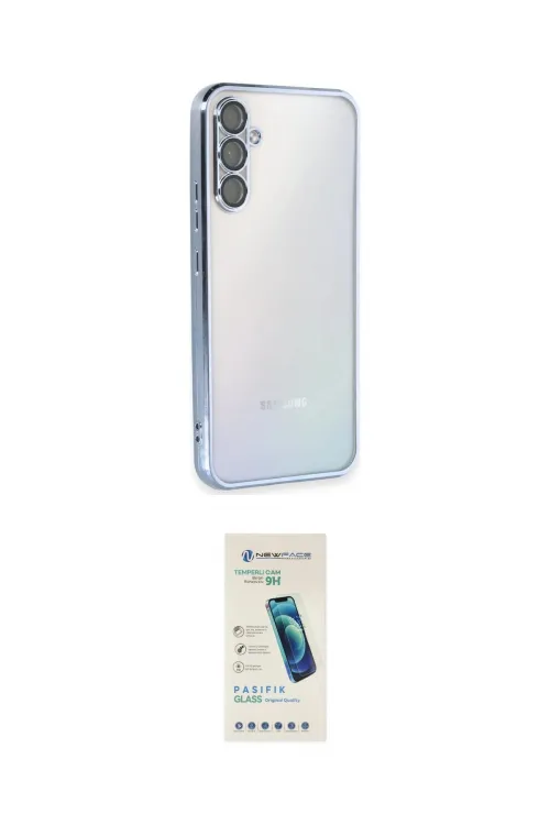 ieg™ Galaxy A54 5G Kılıf Vadi Minimal - Şeffaf Pasifik Cam Ekran Koruyucu