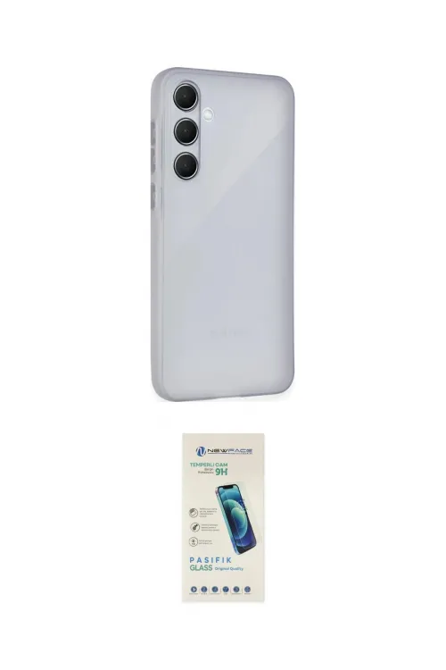 ieg™ Galaxy A55 5G Kılıf Atlas Minimal Prime - Şeffaf Pasifik Cam Ekran Koruyucu