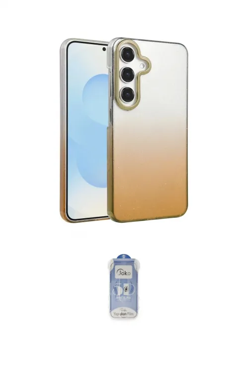 ieg™ Galaxy A55 5G Kılıf Kıvılcım Minimal Özel Seri - Siyah Joko Magic 5D Cam