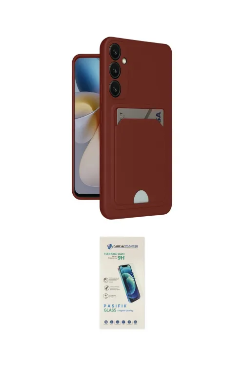 ieg™ Galaxy A55 5G Kılıf Vadi Çizgi Prime - Şeffaf Pasifik Cam Ekran Koruyucu