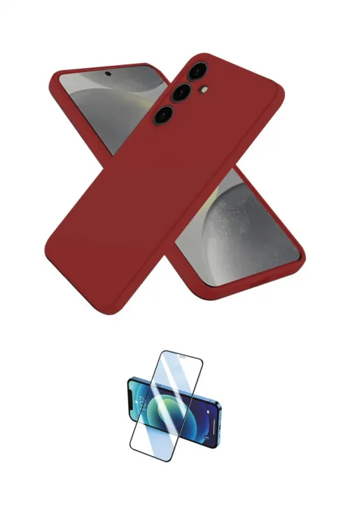 ieg™ Galaxy A56 Kılıf Ahenk Serisi - Siyah 3D Antistatik Cam Ekran Koruyucu