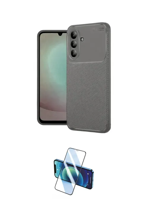 ieg™ Galaxy A56 Kılıf Eksen Form Prime - Siyah 3D Antistatik Seramik Nano Ekran Koruyucu