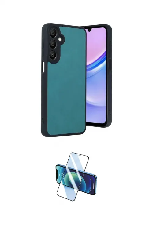 ieg™ Galaxy A56 Kılıf Kıvılcım Işık Serisi - Siyah 3D Antistatik Cam Ekran Koruyucu