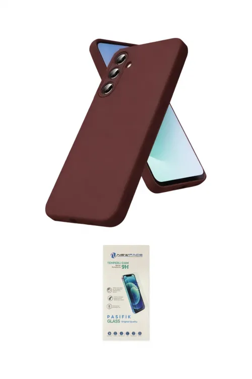 ieg™ Galaxy A57 5G Kılıf Kozmos Yansıma Özel Seri - Şeffaf Pasifik Cam Ekran Koruyucu