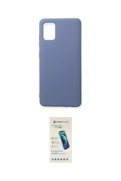 ieg™ Galaxy A71 Kılıf Ahenk Serisi - Şeffaf Pasifik Cam Ekran Koruyucu
