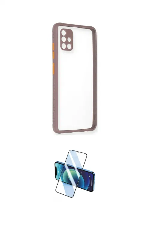 ieg™ Galaxy A71 Kılıf Nova Asil Özel Seri - Siyah 3D Antistatik Cam Ekran Koruyucu
