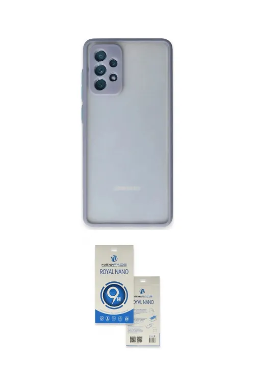 ieg™ Galaxy A72 Kılıf Ahenk Çizgi Serisi - Şeffaf Royal Nano Ekran Koruyucu