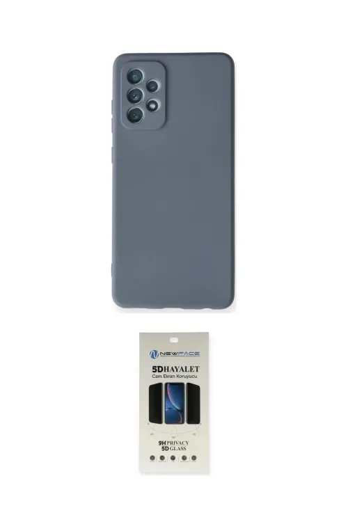 ieg™ Galaxy A72 Kılıf Ahenk Serisi - Siyah 5D Hayalet Cam Ekran Koruyucu