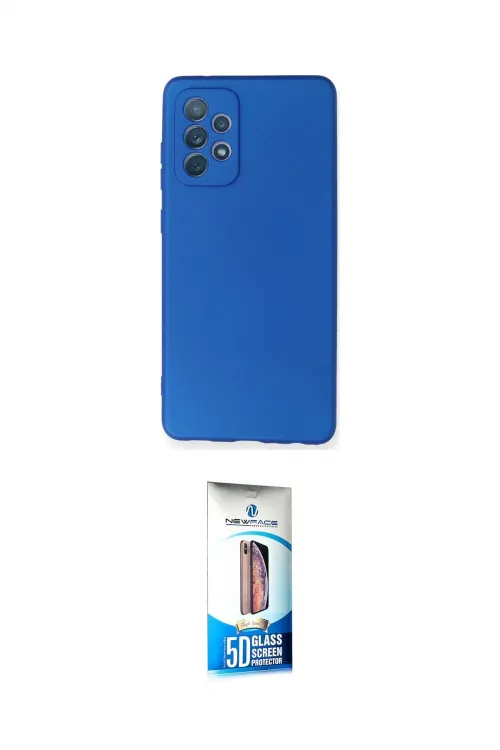 ieg™ Galaxy A72 Kılıf Kozmos Yansıma Özel Seri - Siyah 5D Eko Cam Ekran Koruyucu