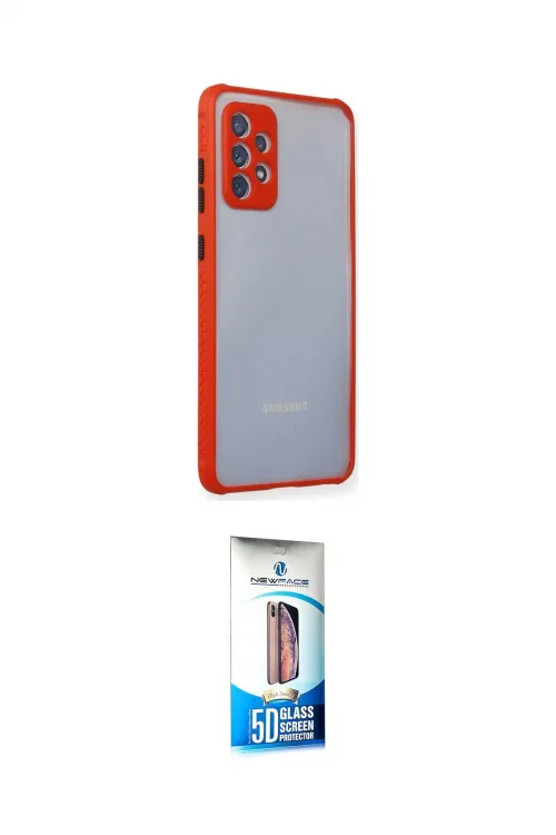 ieg™ Galaxy A72 Kılıf Nova Asil Özel Seri - Siyah 5D Eko Cam Ekran Koruyucu