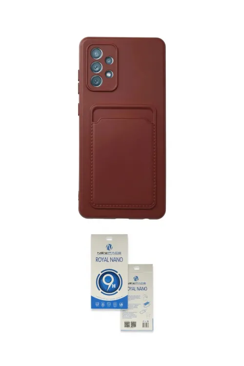 ieg™ Galaxy A72 Kılıf Vadi Çizgi Prime - Şeffaf Royal Nano Ekran Koruyucu