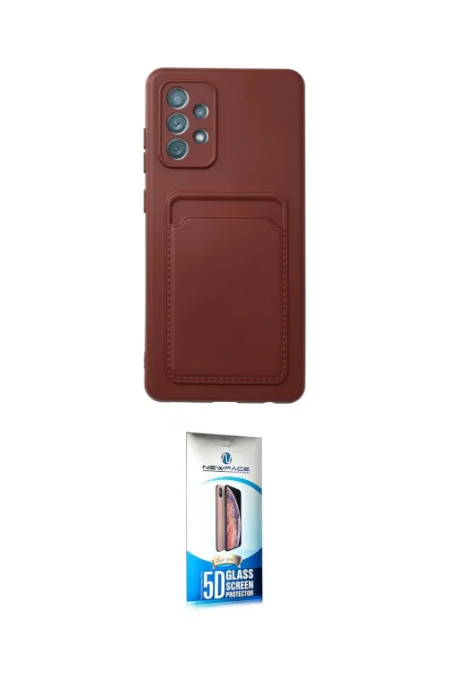 ieg™ Galaxy A72 Kılıf Vadi Çizgi Prime - Siyah 5D Eko Cam Ekran Koruyucu