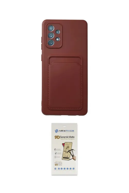 ieg™ Galaxy A72 Kılıf Vadi Çizgi Prime - Siyah Mat Seramik Nano Ekran Koruyucu