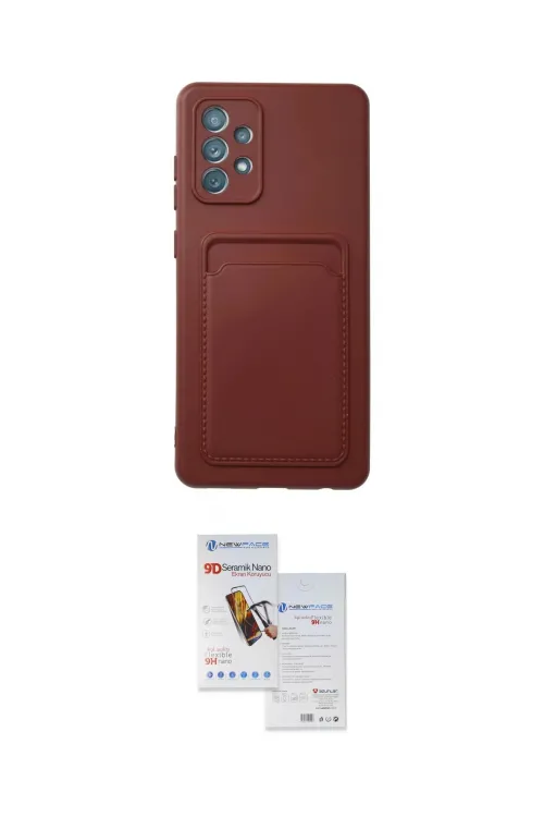 ieg™ Galaxy A72 Kılıf Vadi Çizgi Prime - Siyah Seramik Nano Ekran Koruyucu