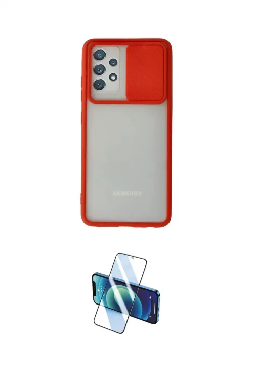ieg™ Galaxy A72 Kılıf Vadi Çizgi - Siyah 3D Antistatik Seramik Nano Ekran Koruyucu
