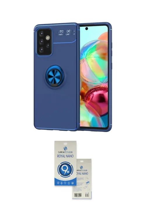 ieg™ Galaxy A72 Kılıf Yankı Form Prime - Şeffaf Royal Nano Ekran Koruyucu