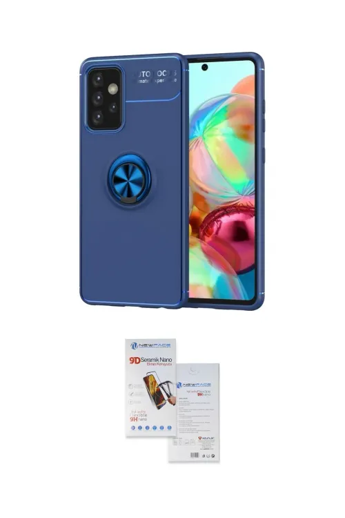 ieg™ Galaxy A72 Kılıf Yankı Form Prime - Siyah Seramik Nano Ekran Koruyucu