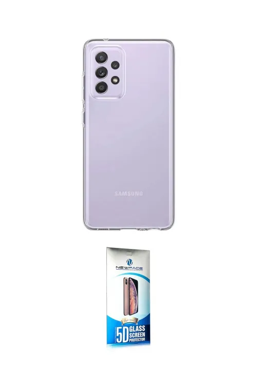 ieg™ Galaxy A72 Kılıf Zirve Doku - Siyah 5D Eko Cam Ekran Koruyucu